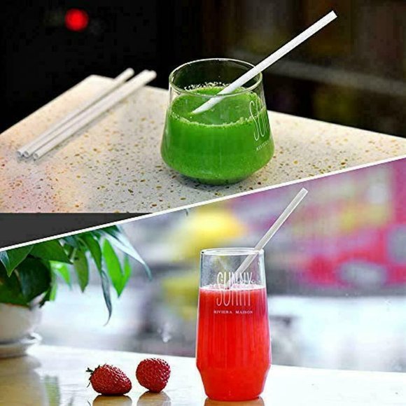 7.75 Inch BPA-Free Plastic Drinking Straws individually wrapped (White) 800 Pcs - Picture 6 of 7
